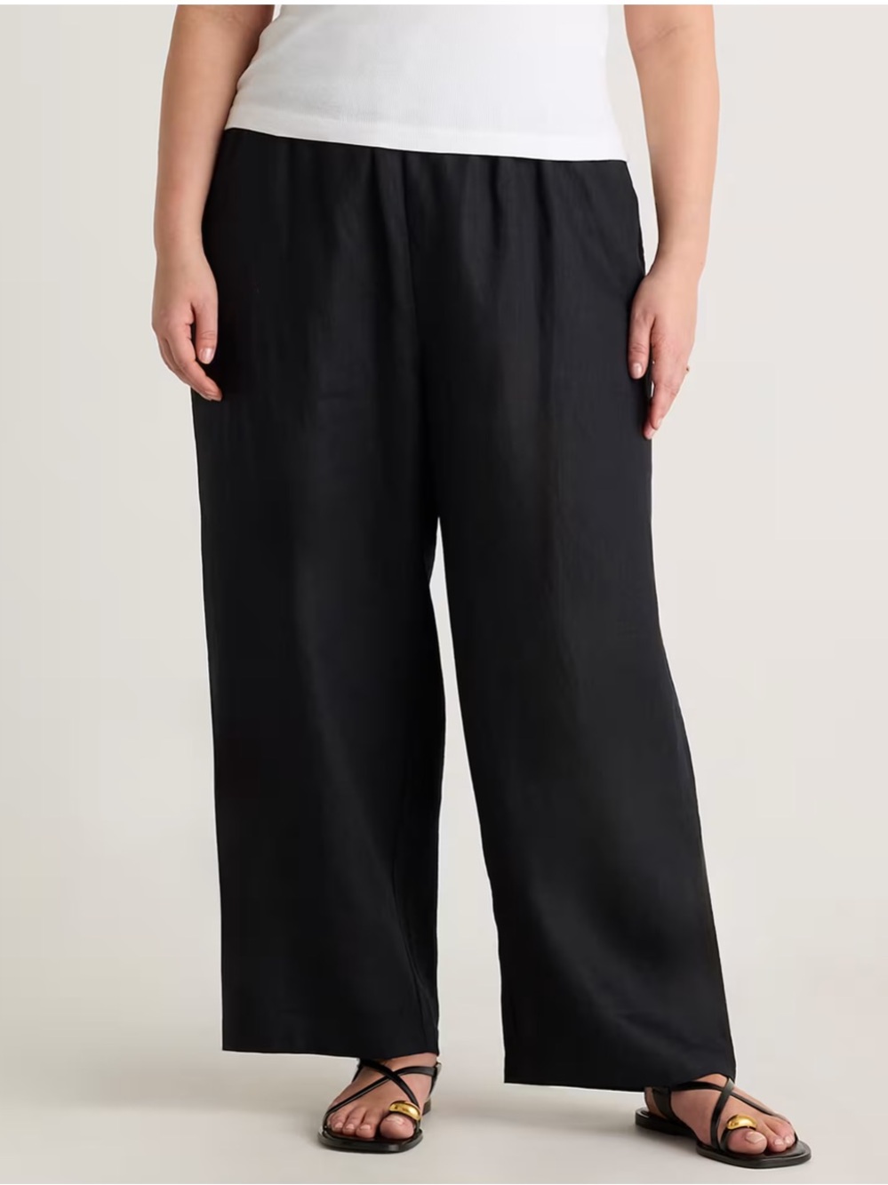 Quince European Linen 100% Linen Elastic Pull On Pants